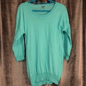 Over-Sized Teal Sweater